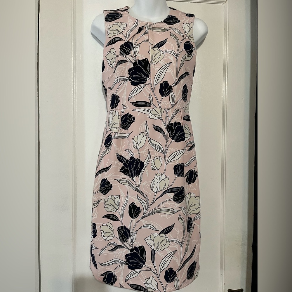 Banana Republic Floral Dress - Pink and Black